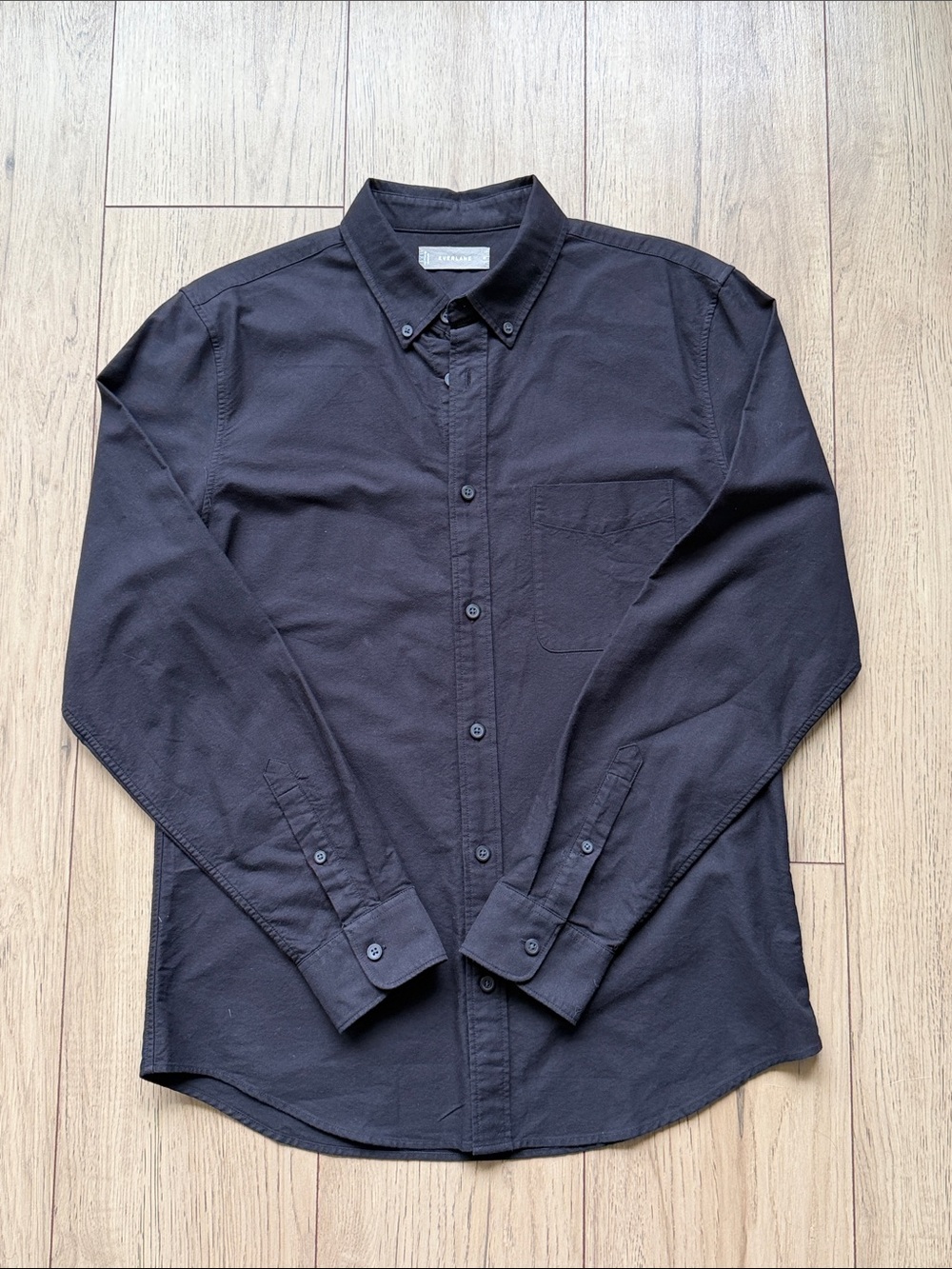 Everlane Black Oxford Button Down Shirt Men’s Medium Long Sleeve Collar Casual